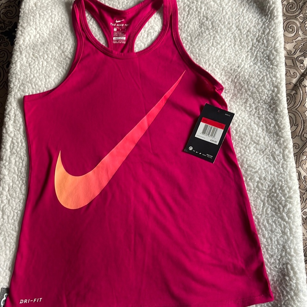 Girls Nike Dri-Fit racerback tank top